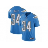 Youth Nike Los Angeles Chargers #34 Derek Watt Vapor Untouchable Limited Electric Blue Alternate NFL Jersey