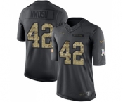 Youth Nike Los Angeles Chargers #42 Uchenna Nwosu Limited Black 2016 Salute to Service NFL Jersey