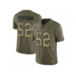 Youth Nike Los Angeles Chargers #52 Denzel Perryman Limited Olive Camo 2017 Salute to Service NFL Jersey