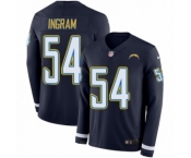 Youth Nike Los Angeles Chargers #54 Melvin Ingram Limited Navy Blue Therma Long Sleeve NFL Jersey