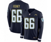 Youth Nike Los Angeles Chargers #66 Dan Feeney Limited Navy Blue Therma Long Sleeve NFL Jersey