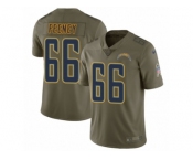 Youth Nike Los Angeles Chargers #66 Dan Feeney Limited Olive 2017 Salute to Service NFL Jersey