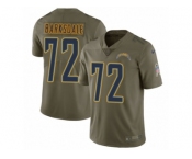 Youth Nike Los Angeles Chargers #72 Joe Barksdale Limited Olive 2017 Salute to Service NFL Jersey