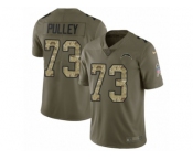 Youth Nike Los Angeles Chargers #73 Spencer Pulley Limited Olive Camo 2017 Salute to Service NFL Jersey