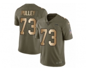 Youth Nike Los Angeles Chargers #73 Spencer Pulley Limited Olive Gold 2017 Salute to Service NFL Jersey