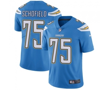 Youth Nike Los Angeles Chargers #75 Michael Schofield Electric Blue Alternate Vapor Untouchable Limited Player NFL Jersey