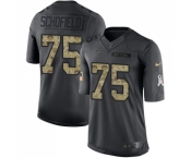 Youth Nike Los Angeles Chargers #75 Michael Schofield Limited Black 2016 Salute to Service NFL Jersey