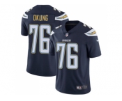 Youth Nike Los Angeles Chargers #76 Russell Okung Navy Blue Team Color Stitched NFL Vapor Untouchable Limited Jersey