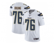 Youth Nike Los Angeles Chargers #76 Russell Okung White Stitched NFL Vapor Untouchable Limited Jerse