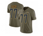 Youth Nike Los Angeles Chargers #77 Forrest Lamp Limited Olive 2017 Salute to Service NFL Jersey