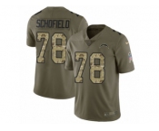 Youth Nike Los Angeles Chargers #78 Michael Schofield Limited Olive Camo 2017 Salute to Service NFL Jersey