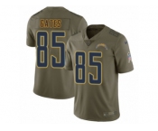 Youth Nike Los Angeles Chargers #85 Antonio Gates Limited Olive 2017 Salute to Service NFL Jersey