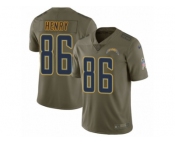 Youth Nike Los Angeles Chargers #86 Hunter Henry Limited Olive 2017 Salute to Service NFL Jersey