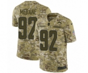 Youth Nike Los Angeles Chargers #92 Brandon Mebane Limited Camo 2018 Salute to Service NFL Jersey