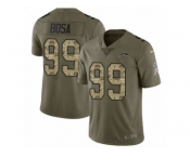 Youth Nike Los Angeles Chargers #99 Joey Bosa Limited Olive Camo 2017 Salute to Service NFL Jersey