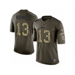 Youth Nike Los Angeles Rams #13 Kurt Warner Limited Green Salute to Service NFL Jersey