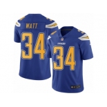 Youth Nike San Diego Chargers #34 Derek Watt Limited Electric Blue Rush NFL Jersey