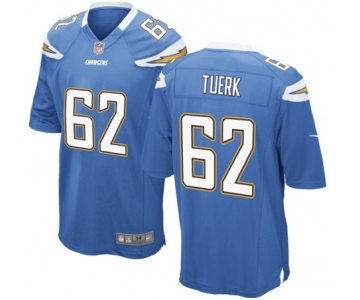 Youth Nike San Diego Chargers #62 Max Tuerk Electric Blue Alternate NFL Jersey