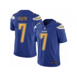 Youth Nike San Diego Chargers #7 Doug Flutie Limited Electric Blue Rush NFL Jersey