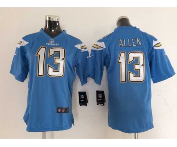 nike youth nfl jerseys san diego chargers #13 allen lt.blue[new Elite]