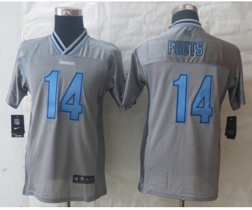 nike youth nfl jerseys san diego chargers #14 fouts grey[nike vapor]