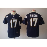 nike youth nfl jerseys san diego chargers #17 rivers dk.blue[nike limited]