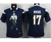 nike youth nfl jerseys san diego chargers #17 rivers dk.blue[portrait fashion]