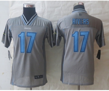 nike youth nfl jerseys san diego chargers #17 rivers grey[nike vapor]