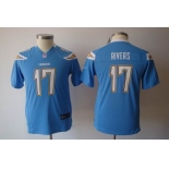 nike youth nfl jerseys san diego chargers #17 rivers lt.blue[nike]