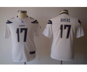 nike youth nfl jerseys san diego chargers #17 rivers white[nike]