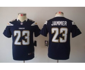 nike youth nfl jerseys san diego chargers #23 jammer dk.blue[nike limited]