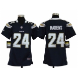 nike youth nfl jerseys san diego chargers #24 mathews dk blue[nike]