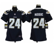 nike youth nfl jerseys san diego chargers #24 mathews dk blue[nike]