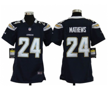 nike youth nfl jerseys san diego chargers #24 mathews dk blue[nike]