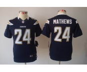 nike youth nfl jerseys san diego chargers #24 mathews dk.blue[nike limited]