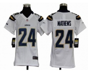 nike youth nfl jerseys san diego chargers #24 mathews white[nike]