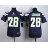 nike youth nfl jerseys san diego chargers #28 gordon blue[nike]