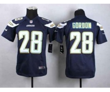 nike youth nfl jerseys san diego chargers #28 gordon blue[nike]