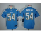 nike youth nfl jerseys san diego chargers #54 ingram lt.blue[nike limited]