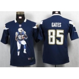 nike youth nfl jerseys san diego chargers #85 gates dk.blue[portrait fashion]