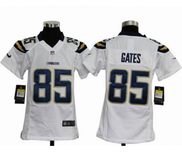 nike youth nfl jerseys san diego chargers #85 gates white[nike]