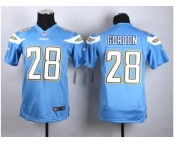 youth jersey nike san diego chrgers #28 melvin gordon blue