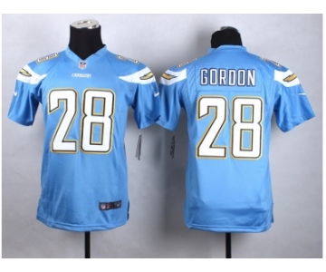 youth jersey nike san diego chrgers #28 melvin gordon blue