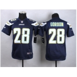 youth jersey nike san diego chrgers #28 melvin gordon dark blue