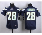 youth jersey nike san diego chrgers #28 melvin gordon dark blue