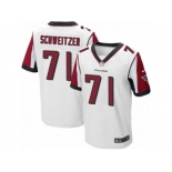 Men Nike Atlanta Falcons #71 Wes Schweitzer Elite White NFL Jersey