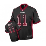 Men's Atlanta Falcons #11 Julio Jones Elite Black Drift Fashion Football Jersey