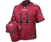 Men's Atlanta Falcons #11 Julio Jones Elite Red Drift Fashion Football Jersey