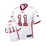 Men's Atlanta Falcons #11 Julio Jones Elite White Drift Fashion Football Jersey