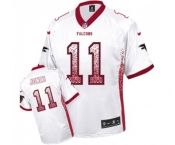 Men's Atlanta Falcons #11 Julio Jones Elite White Drift Fashion Football Jersey